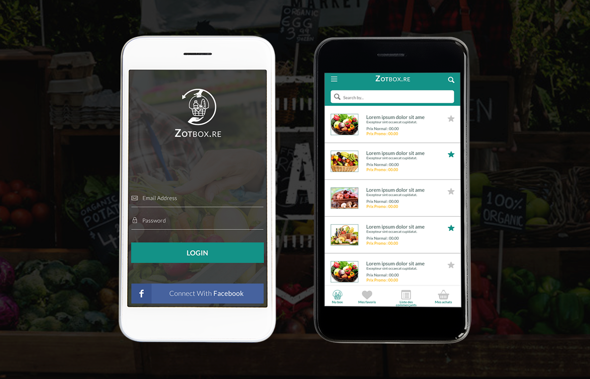 Mobile App: Zotbox – UI Design